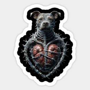 Man's Love for Man's Tough Dog Sticker